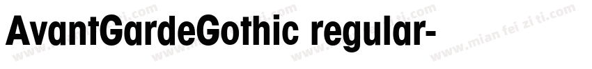 AvantGardeGothic regular字体转换